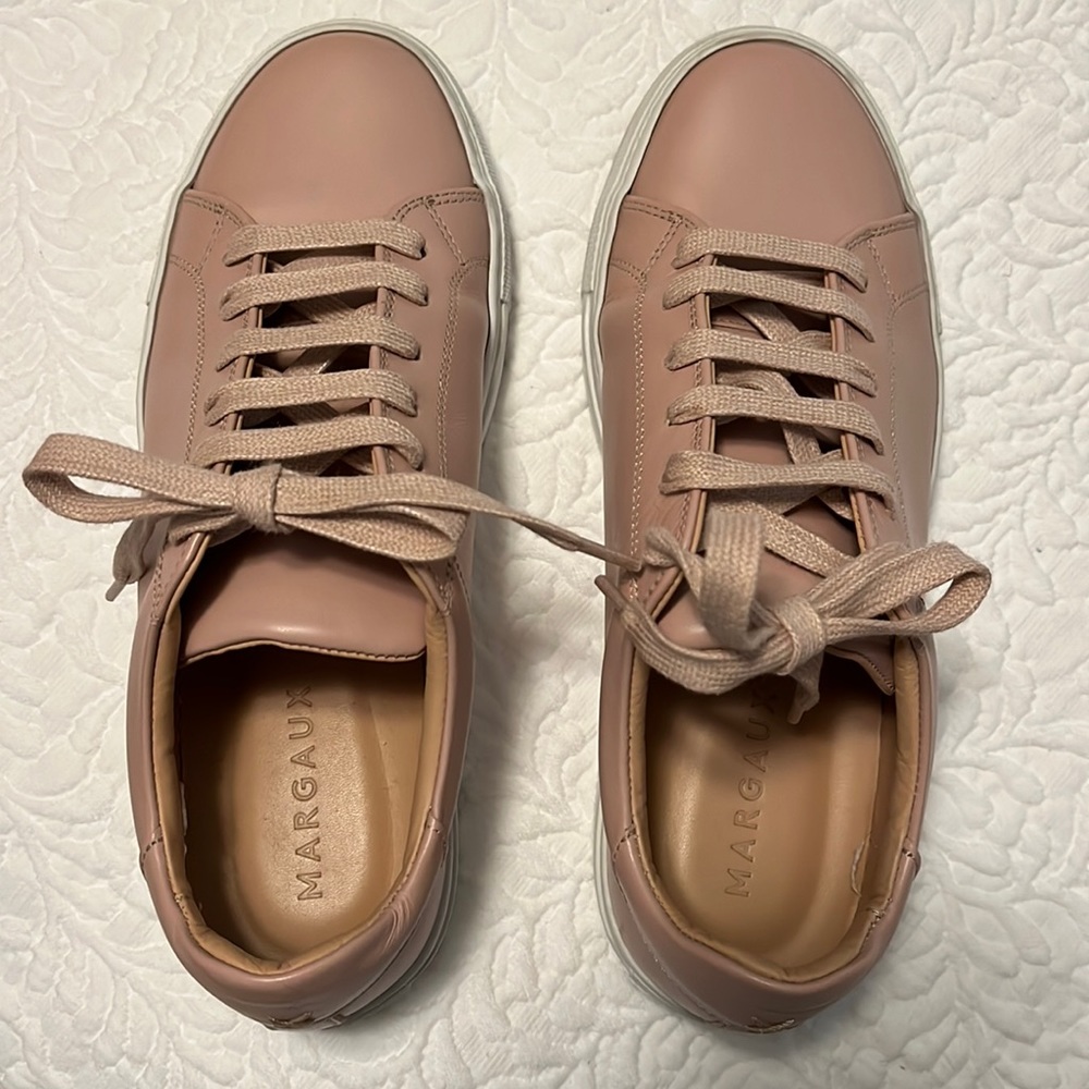 Nearly new limited edition Margaux Sneaker in rose calf leather